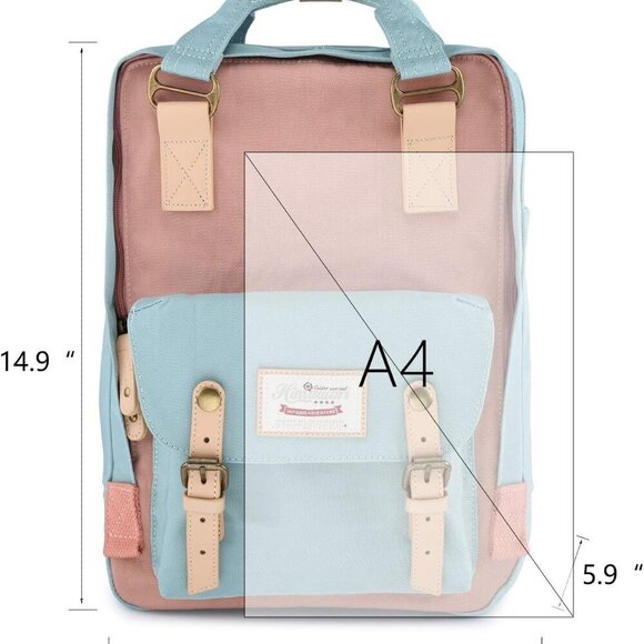 Backpack/Travel Backpack for Women 14.9" College Vintage Waterproof Bag ， Work B - Picture 2 of 5